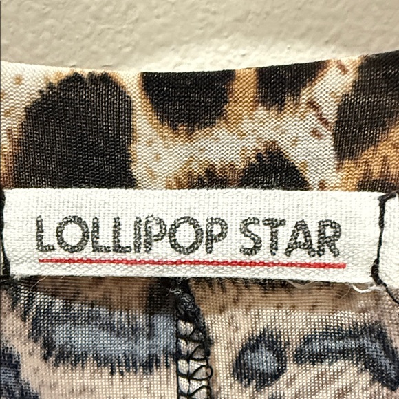 Leopard-Print Scoop Neck Tunic Dress - Brown/Black - Picture 3 of 4